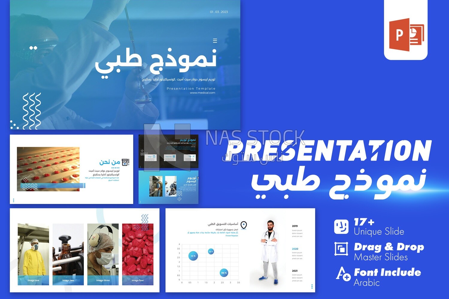 Presentation with pictures and effects on the medical field ,Font and pdf attachment