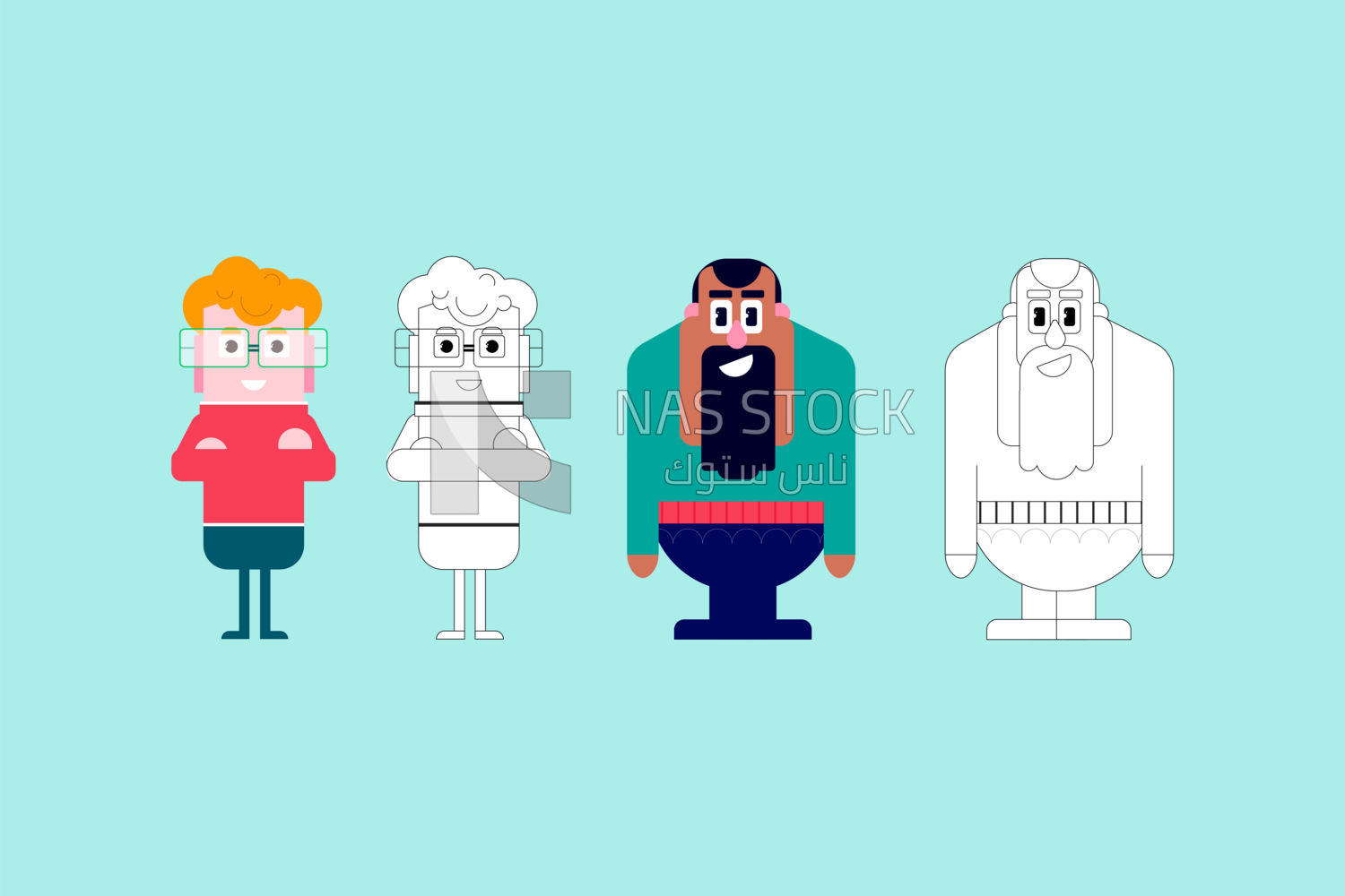Cartoon characters