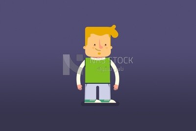Man standing, Vector illustrator