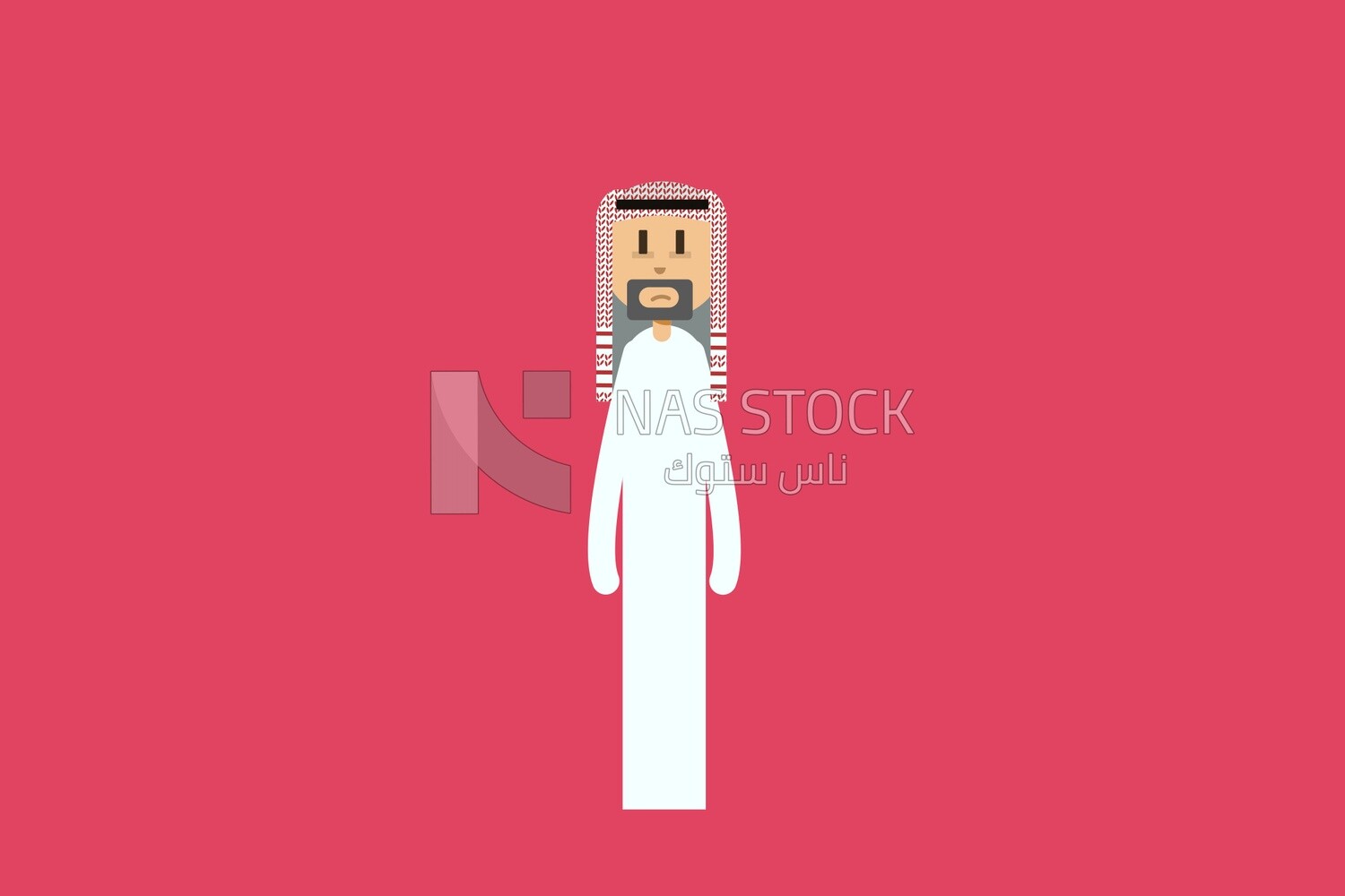 Man on a pink background