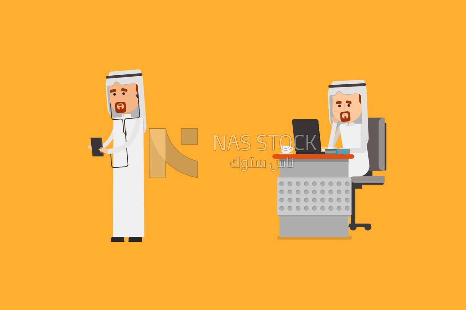 Two characters of gulf men