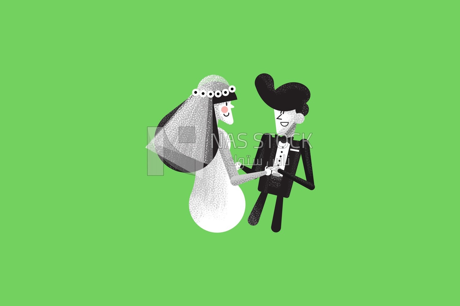 Groom and bride wedding