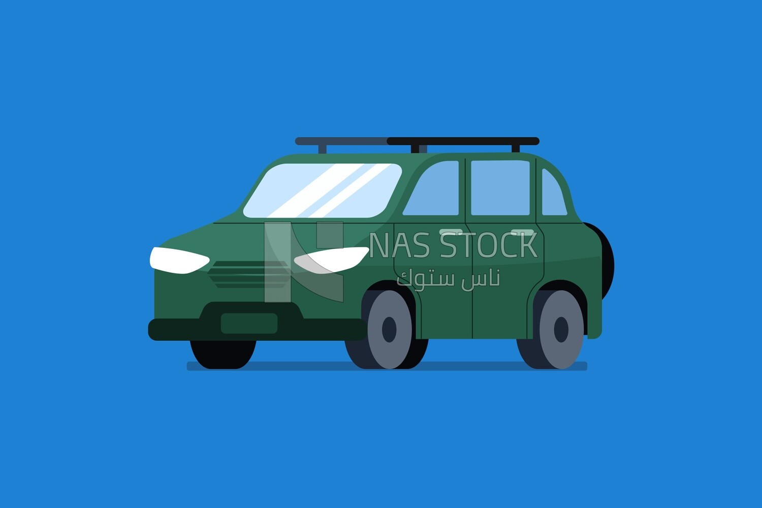 Green car