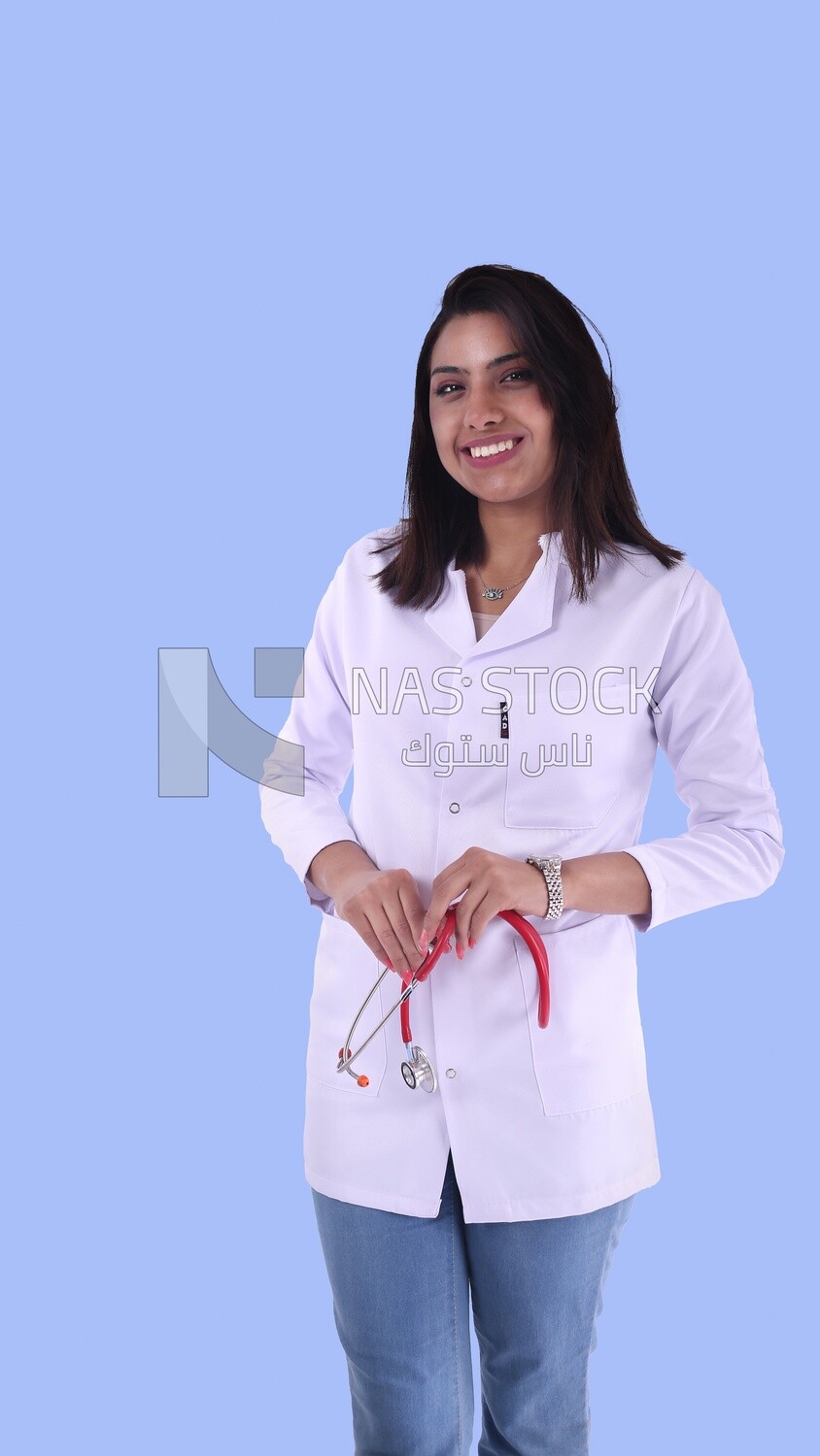 A woman doctor with a stethoscope