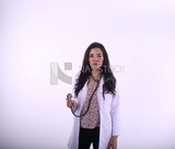 A woman doctor with a stethoscope