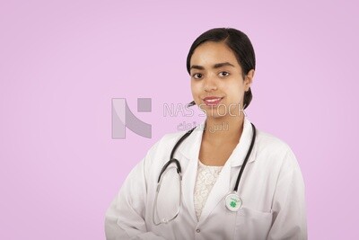 A woman doctor with a stethoscope