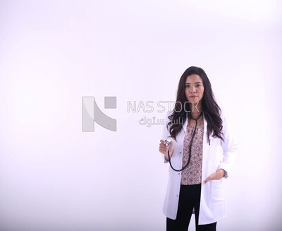 A woman doctor with a stethoscope