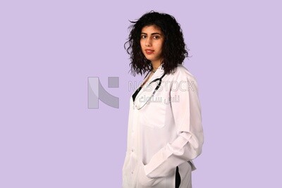A woman doctor with a stethoscope