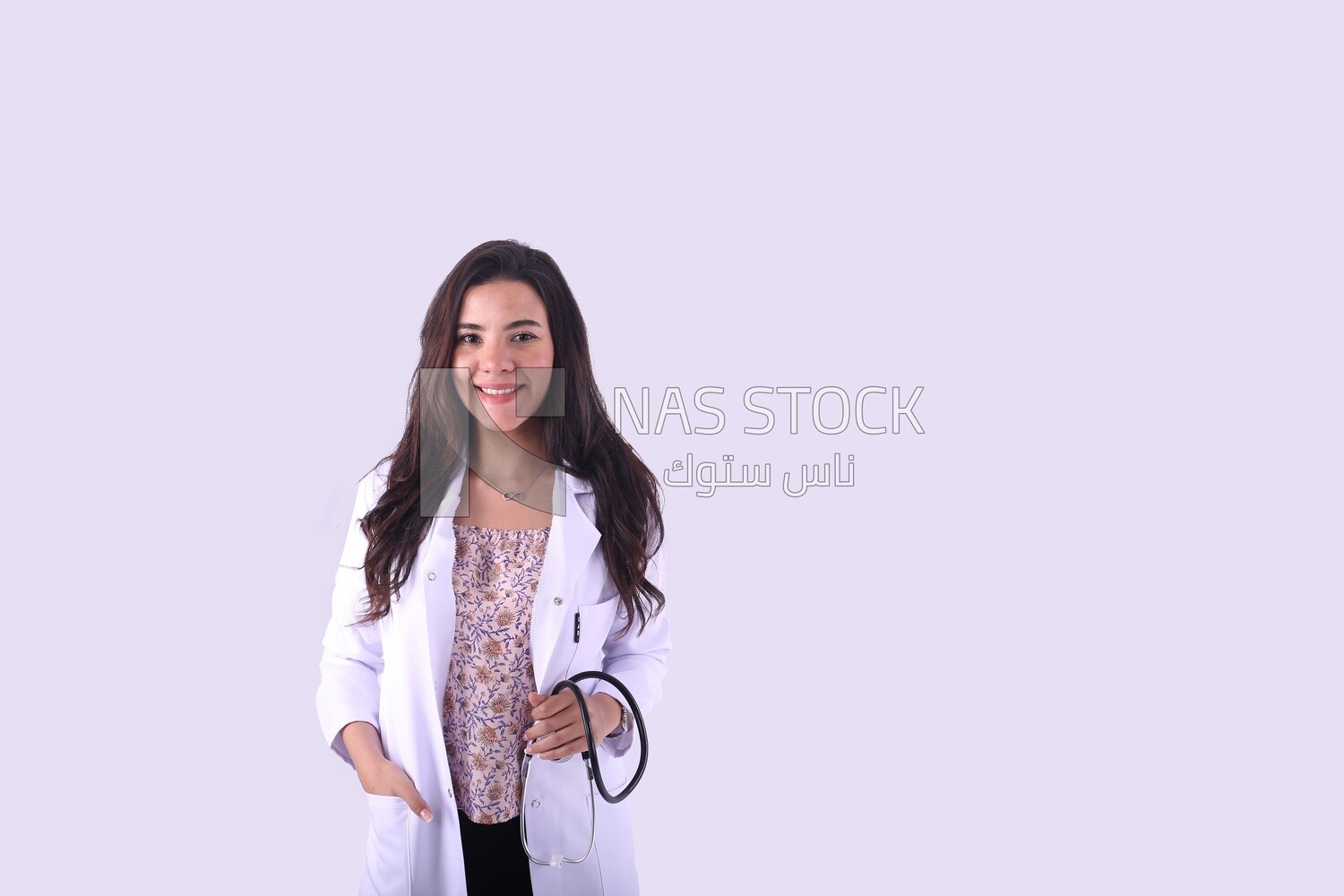 A woman doctor with a stethoscope