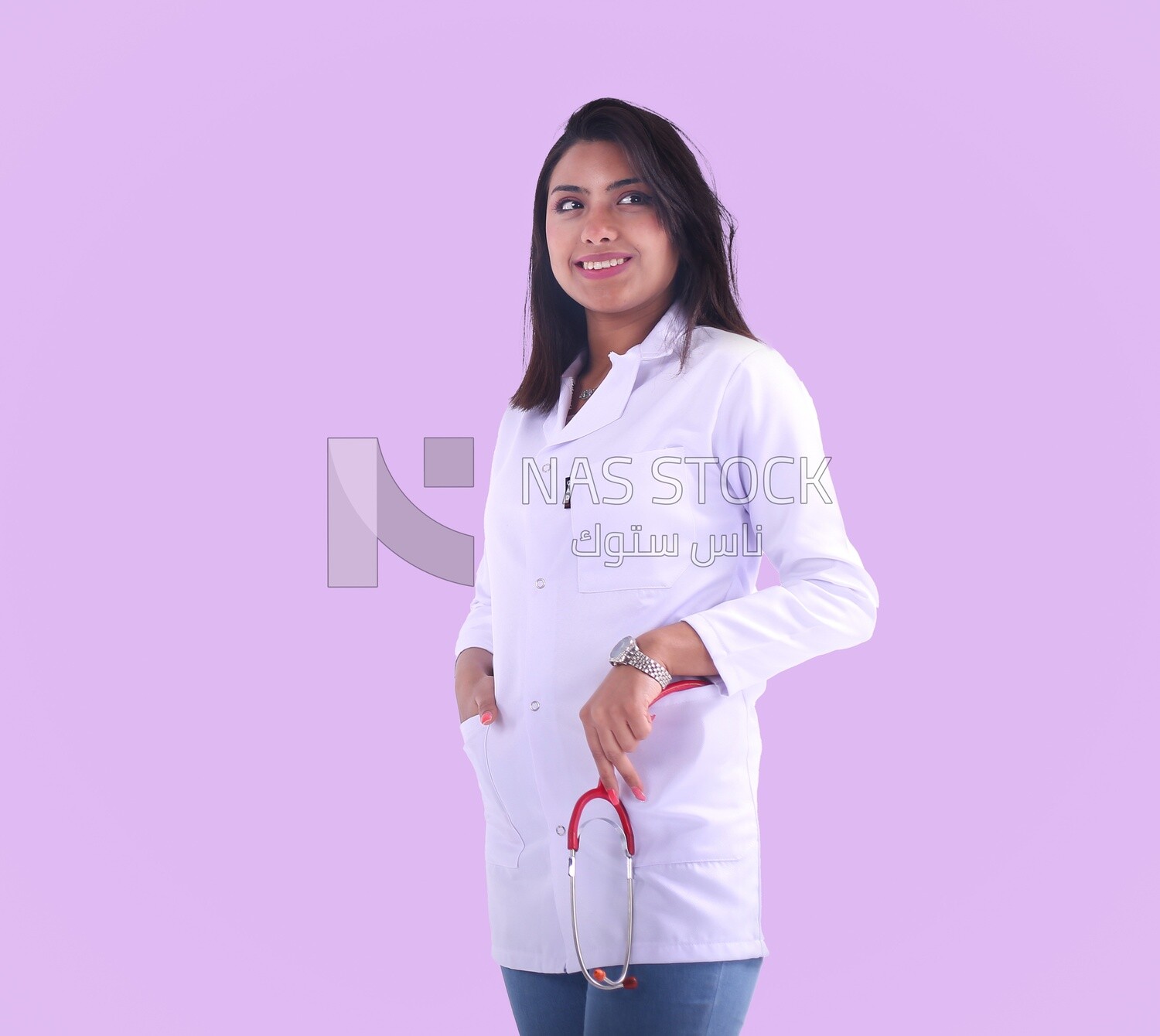 A woman doctor with a stethoscope