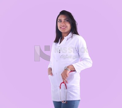 A woman doctor with a stethoscope