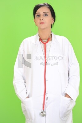 A woman doctor with a stethoscope