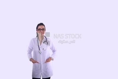 A woman doctor with a stethoscope