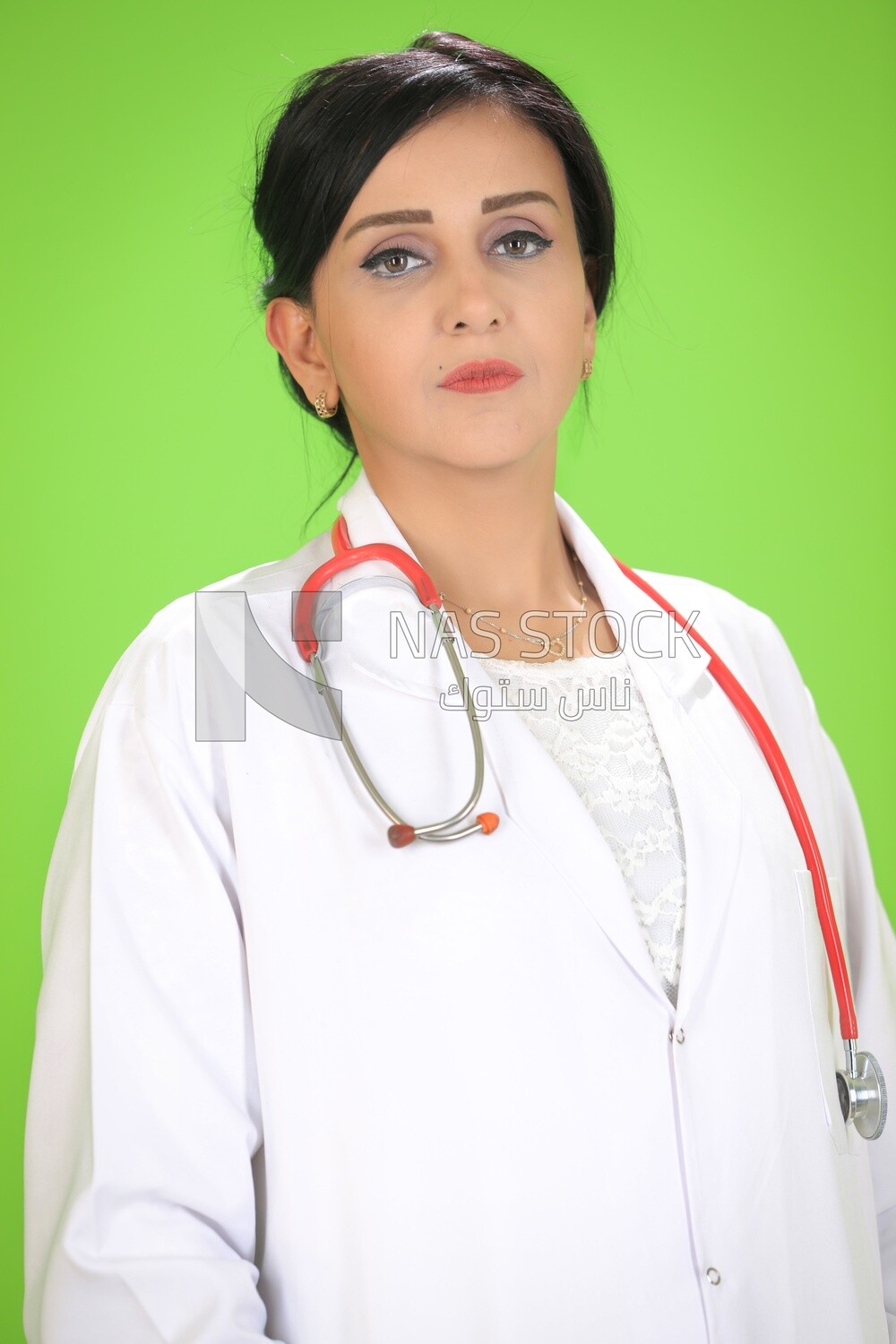 A woman doctor with a stethoscope