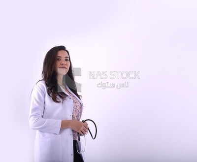 A woman doctor with a stethoscope