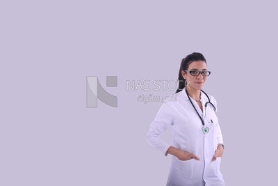 A woman doctor with a stethoscope