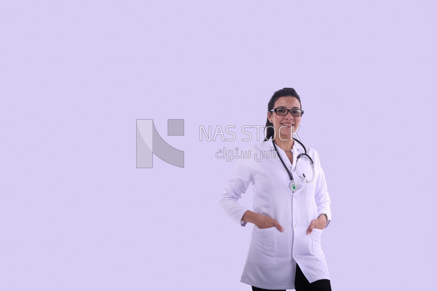A woman doctor with a stethoscope