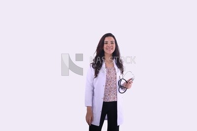 A woman doctor with a stethoscope