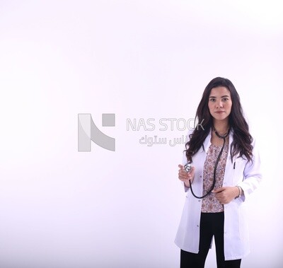 A woman doctor with a stethoscope