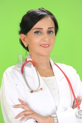 A woman doctor with a stethoscope