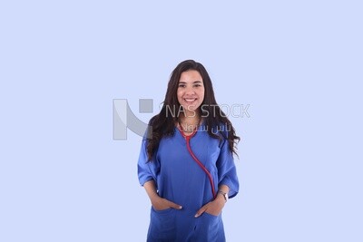 A woman doctor with a stethoscope