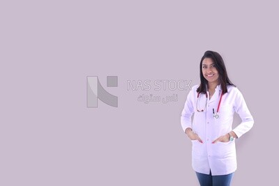 A woman doctor with a stethoscope