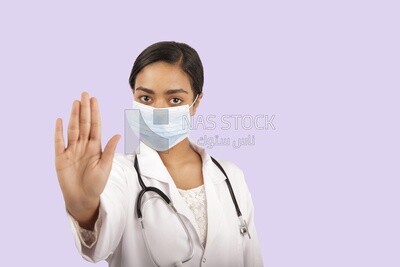 A woman doctor with a stethoscope