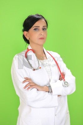 A woman doctor with a stethoscope