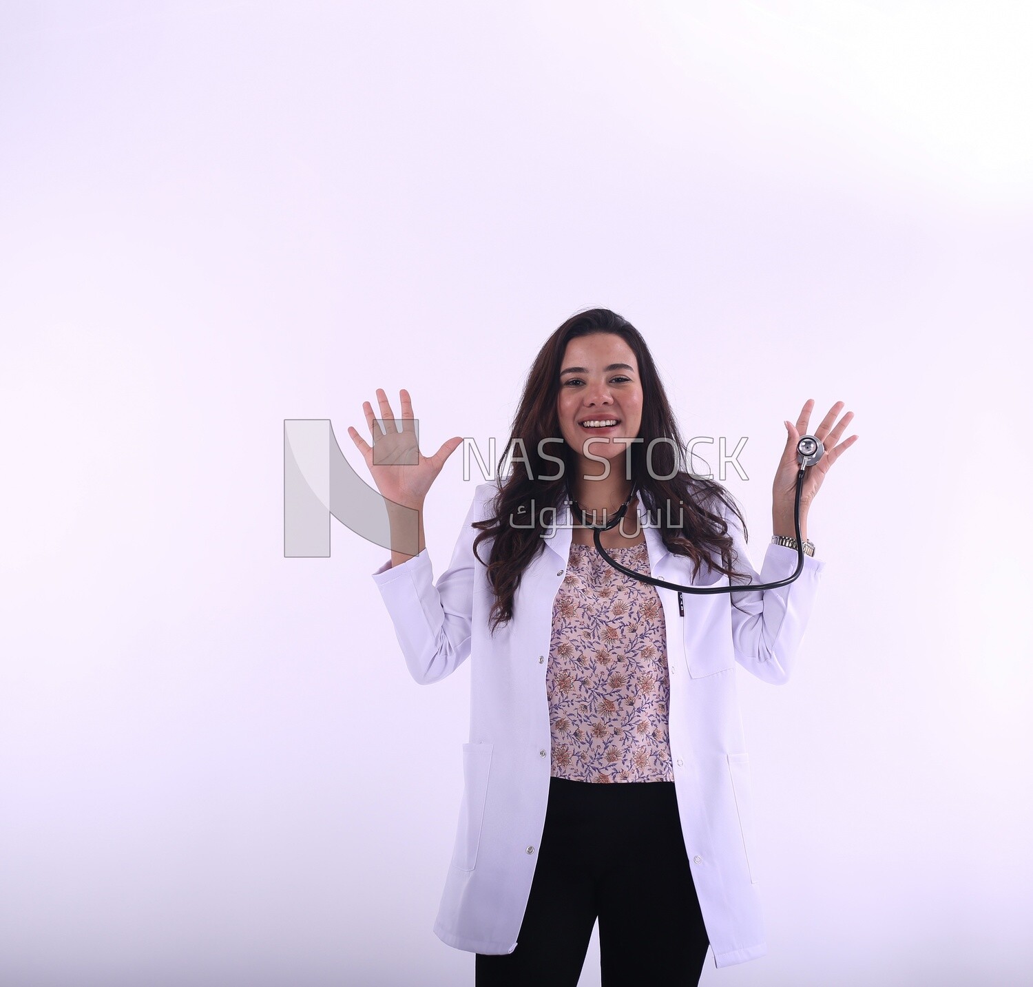 A woman doctor with a stethoscope