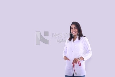 A woman doctor with a stethoscope