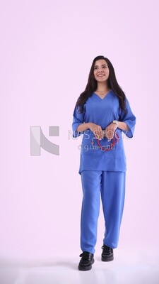 A woman doctor holding a stethoscope