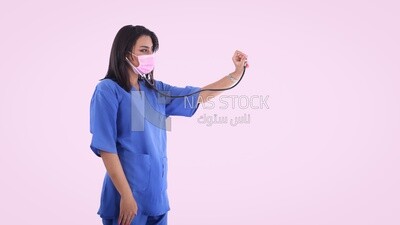 A woman doctor with a stethoscope