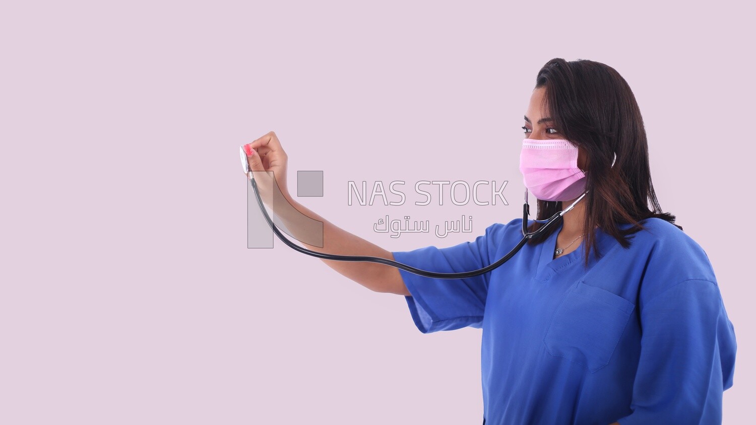 A woman doctor with a stethoscope