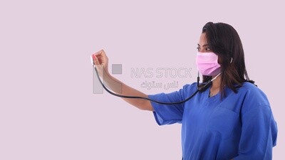 A woman doctor with a stethoscope