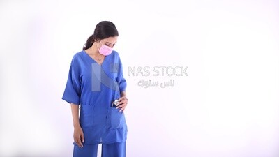 A woman doctor with a stethoscope