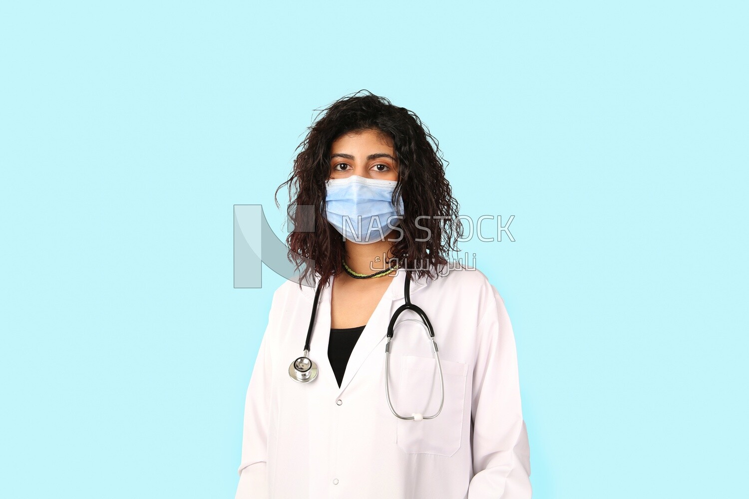 A woman doctor with a stethoscope