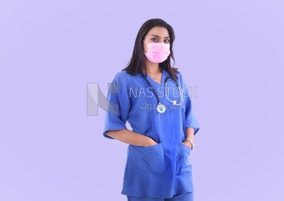 A woman doctor with a stethoscope