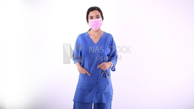 A woman doctor with a stethoscope