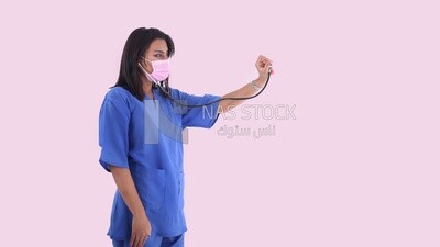 A woman doctor with a stethoscope