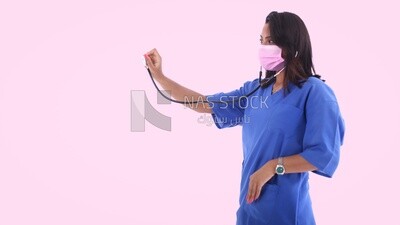 A woman doctor with a stethoscope