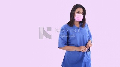 A woman doctor with a stethoscope