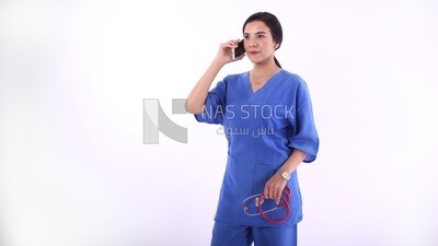A woman doctor with a stethoscope