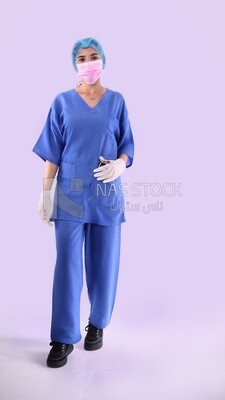 A woman doctor wearing a stethoscope