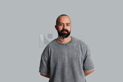 man with beard wearing a shirt