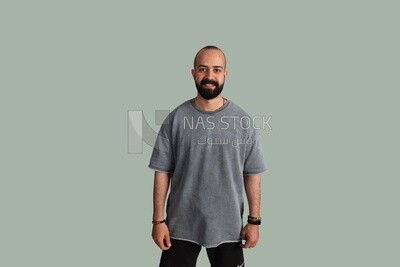 young man in casual wear