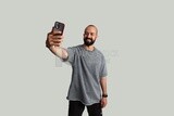 man taking a selfie