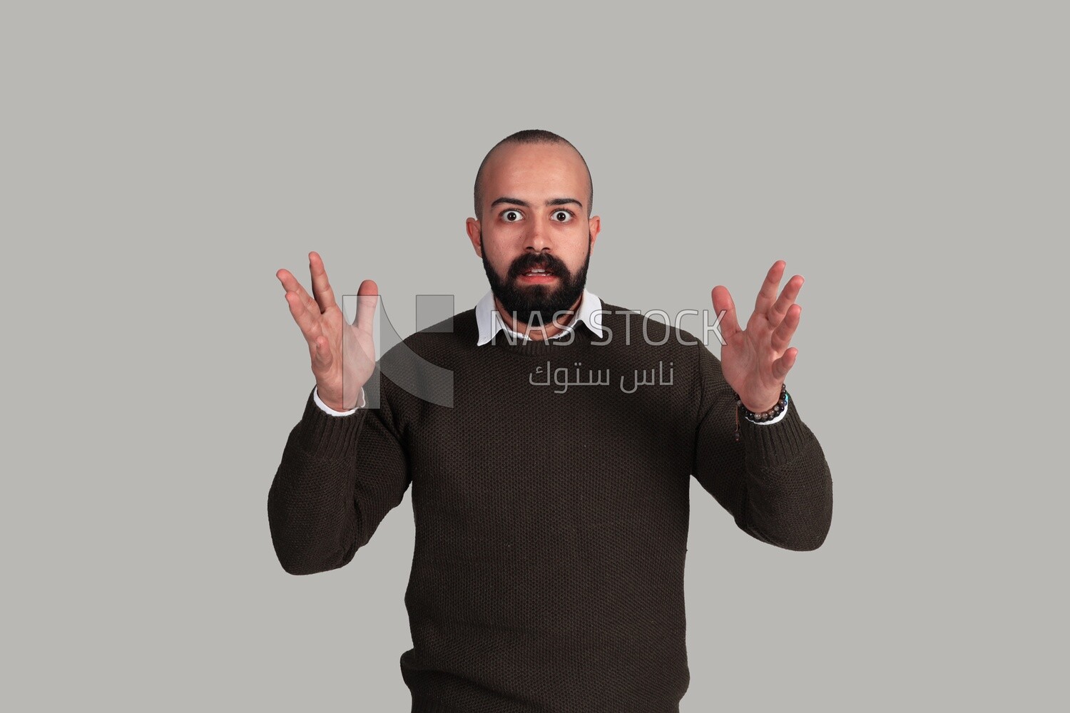 surprised young man