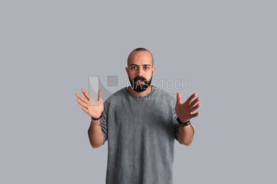 Surprised young man