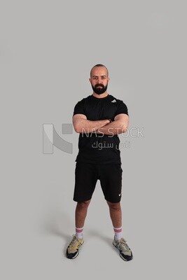 Young man in sportswear