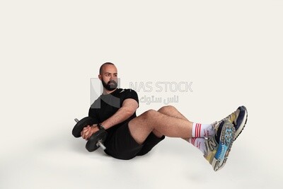 Sportsman doing Exercise